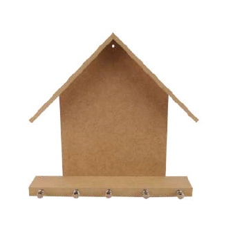 Porta Chave Casa C/05 Pinos 24x25x6 Ref.10010