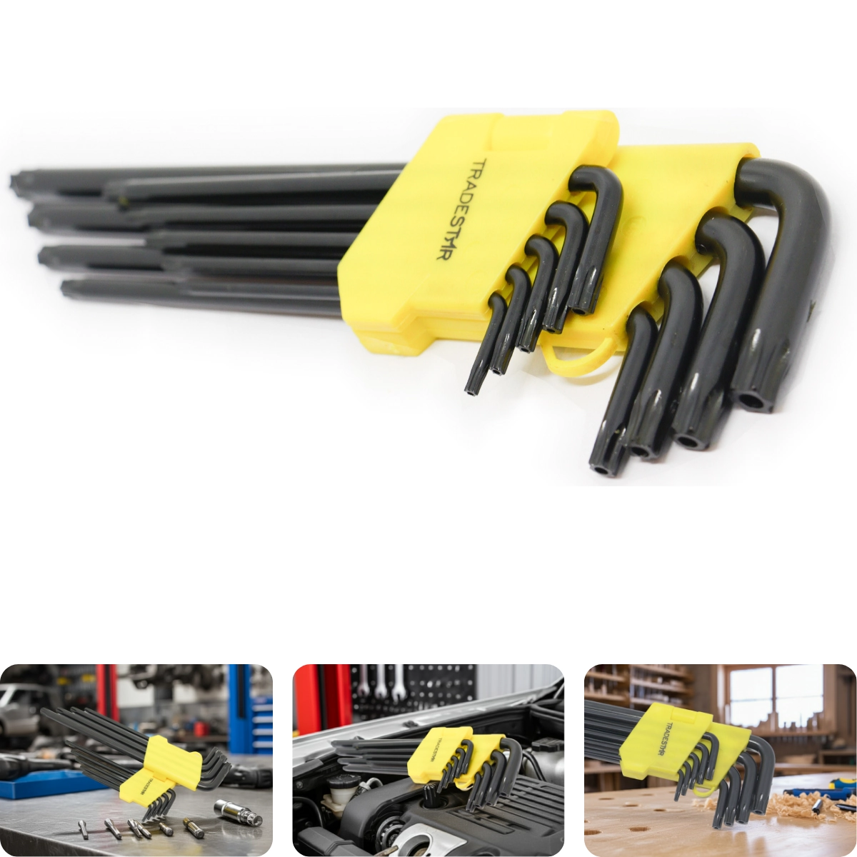 Jogo Chave Torx T10 - T50 Longo 9 Peças Cr-v Tradestar
