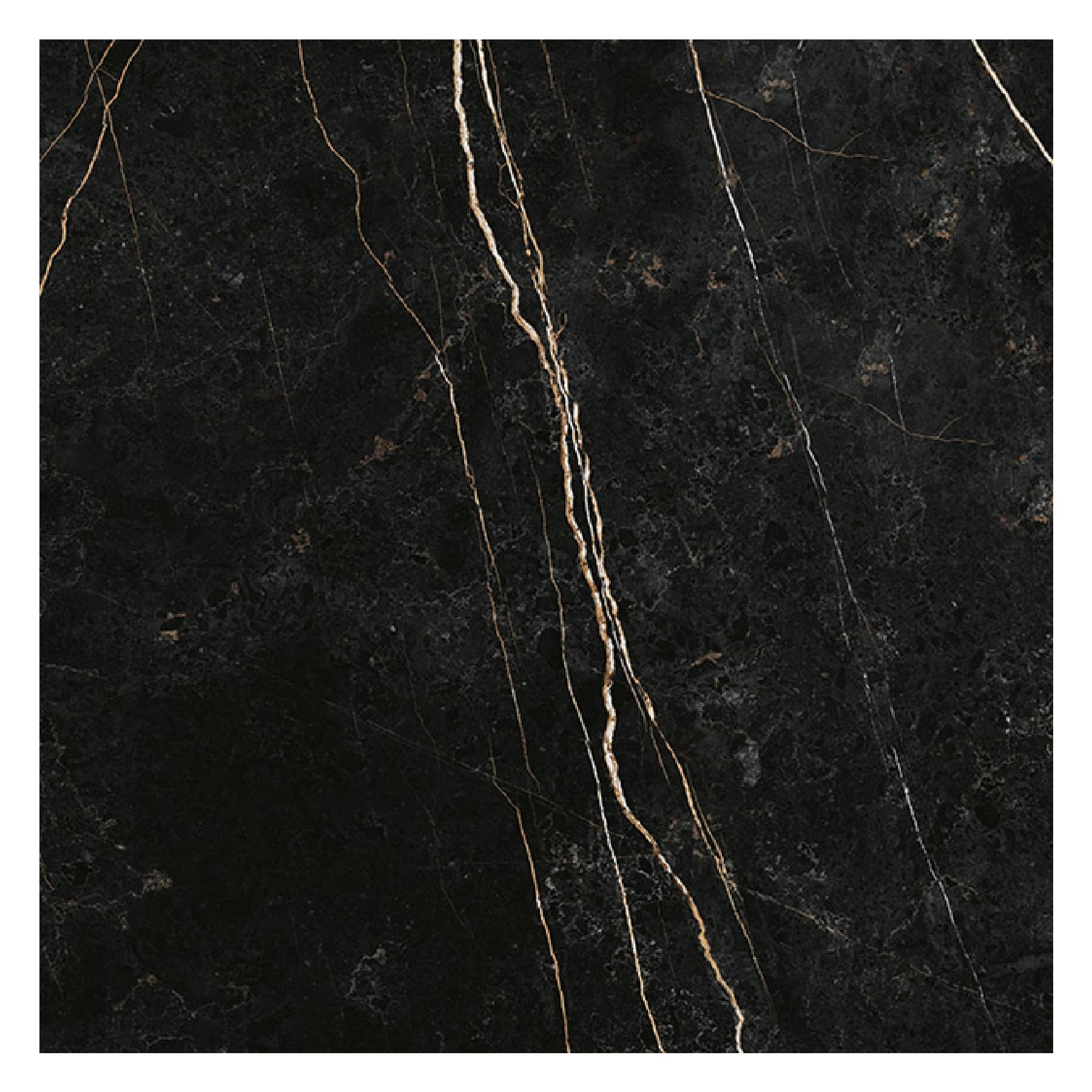 Piso Cerâmico Marmorizado Polido Borda Reta Interno 74x74cm PPI-70910R Incefra