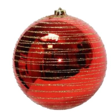 Bola De Natal Decorativa Verm/our Ref.kx0883