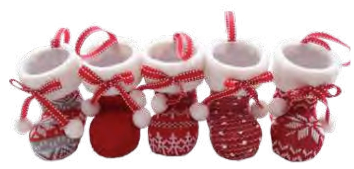 Pendente Bota Trico Vermelho 11cm Ref.ml2724