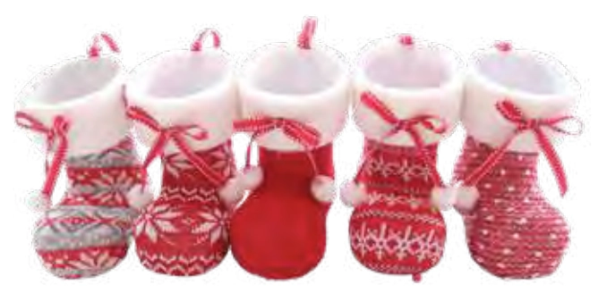 Pendente Bota Trico Vermelho 15cm Ref.ml2725