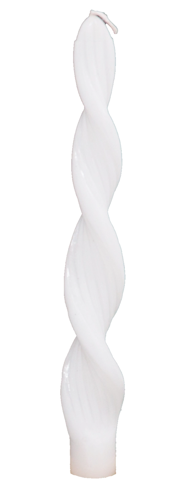 Vela Parafina Retorcida Brilhosa Branco 2un Ys2992 Rio Master