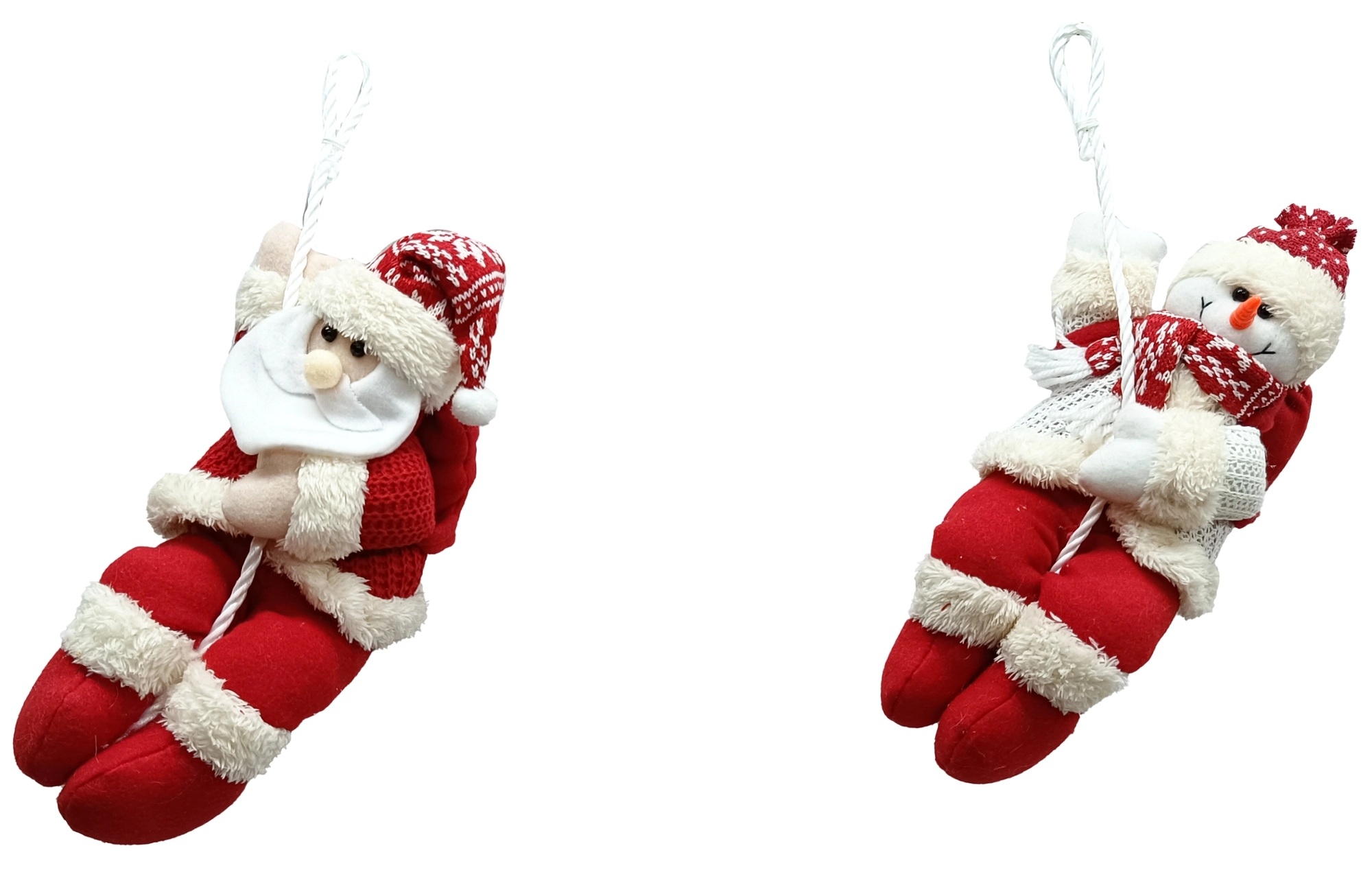 Enfeite Natal Pendurar Boneco Rapel Vermelho 22cm Xts3944 Rio Master