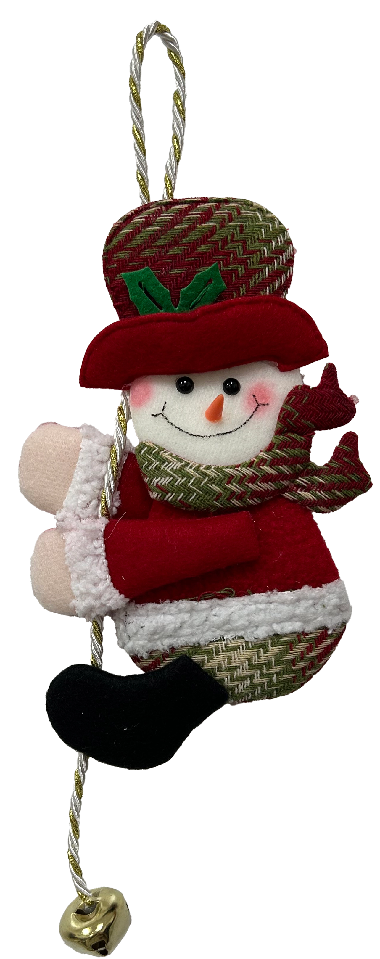 Enfeite Natal Pendurar Boneco Vermelho 15x32cm Wfh2995 Rio Master