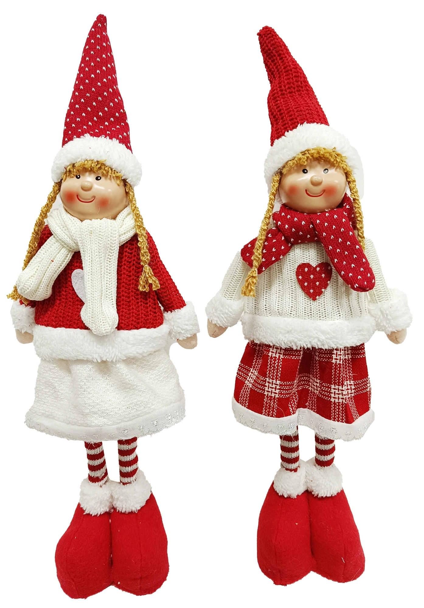 Enfeite Natal Boneca Meninas 55cm Xtx5209 Rio Master