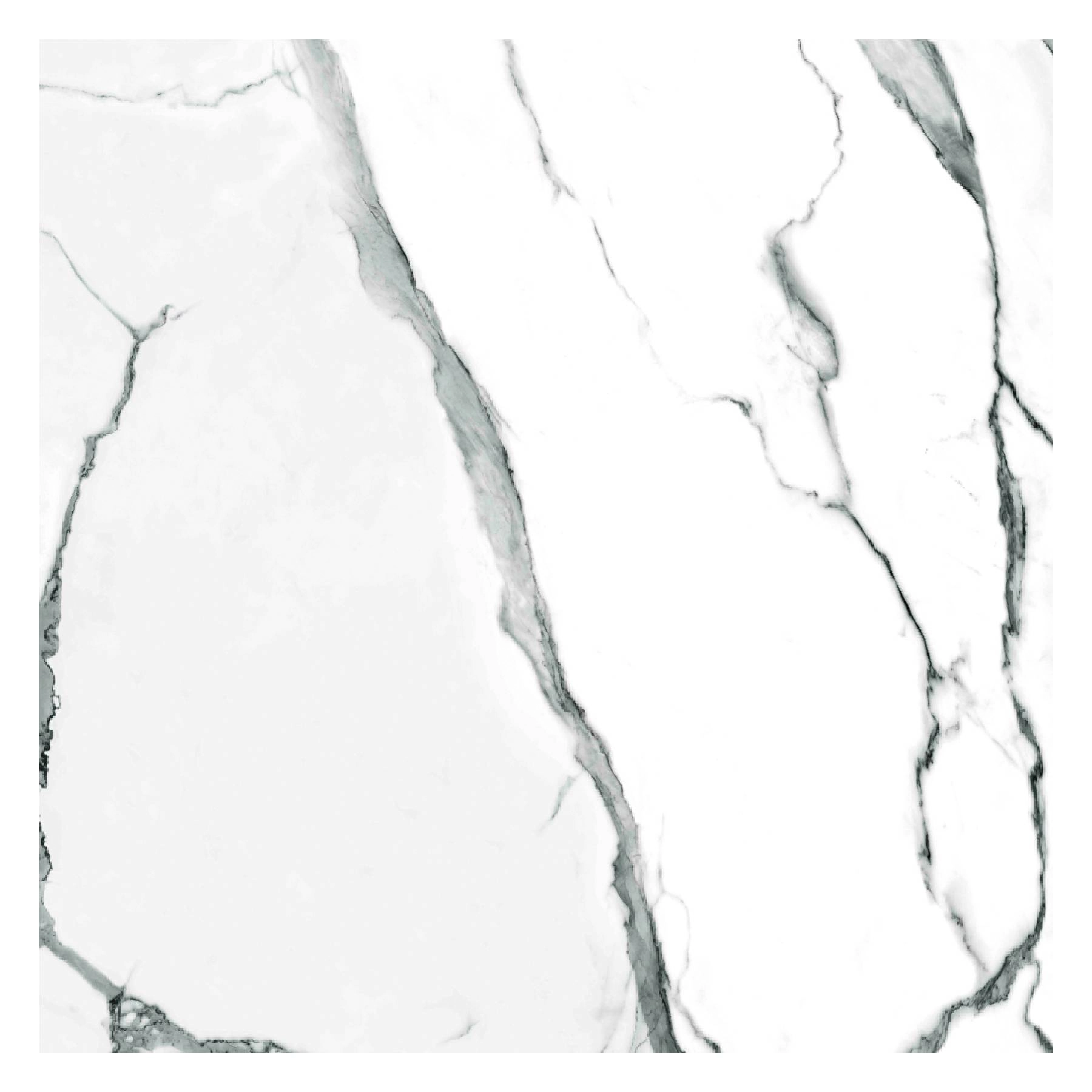 Piso Cerâmico Marmorizado Acetinado Borda Reta Interno 63x63cm PSI-63590R Incenor