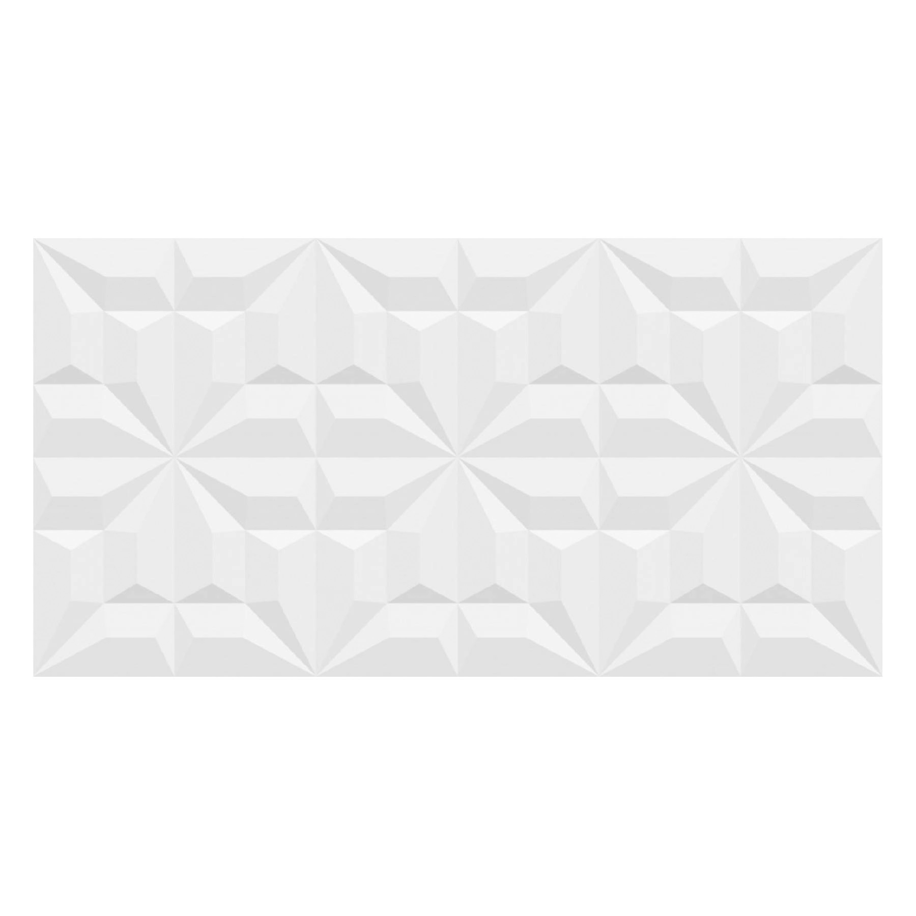 Revestimento de Parede Interno Decorado Brilhante 32,5x57cm Borda Arredondada RVI57180 Incenor
