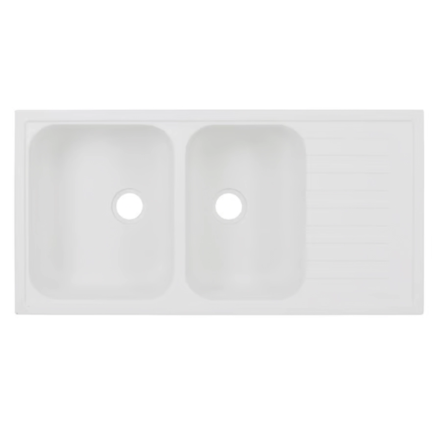 Cuba para Cozinha de Sobrepor 100x50x16 Branco Corso