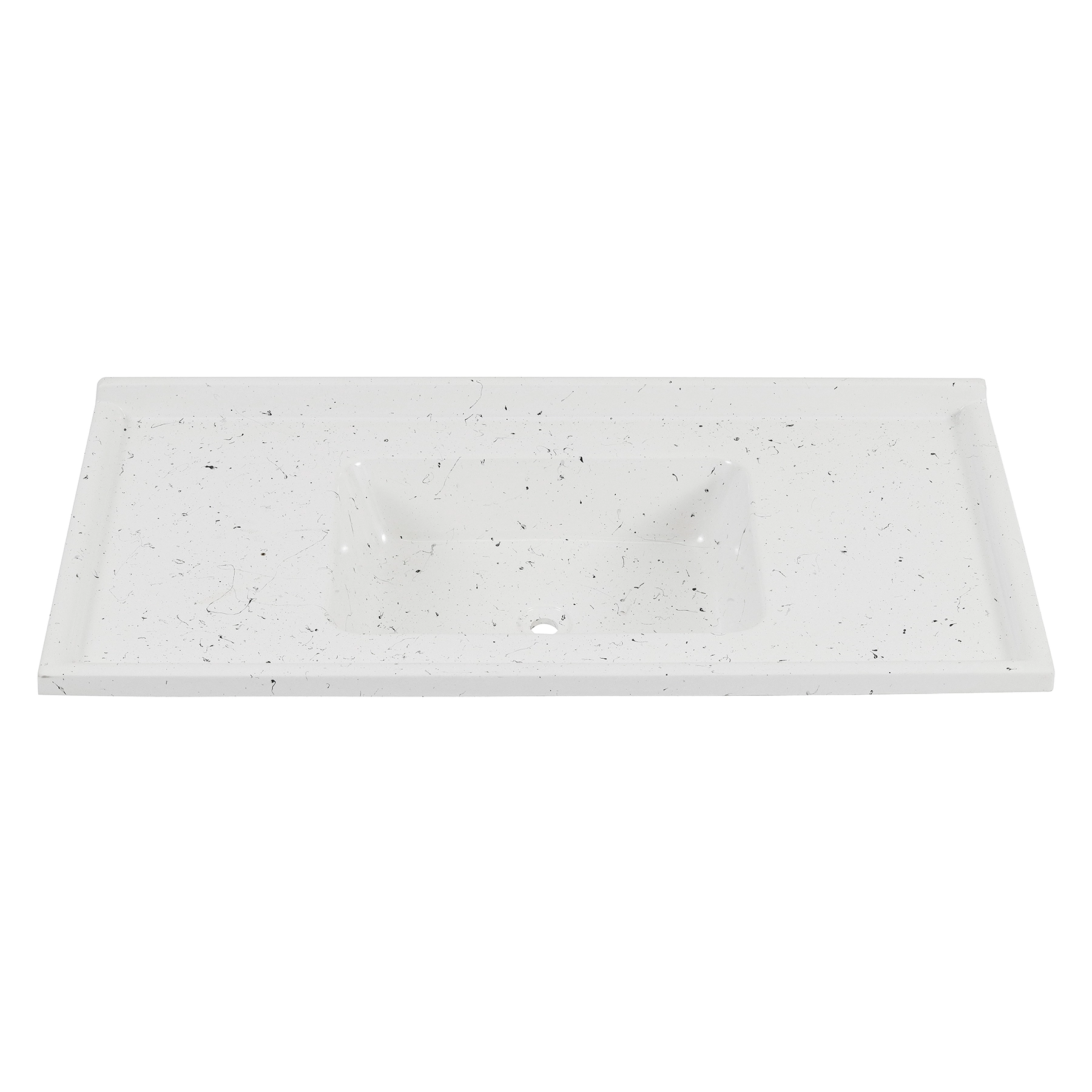 Pia de Cozinha Resina Branca 120x50cm Corso
