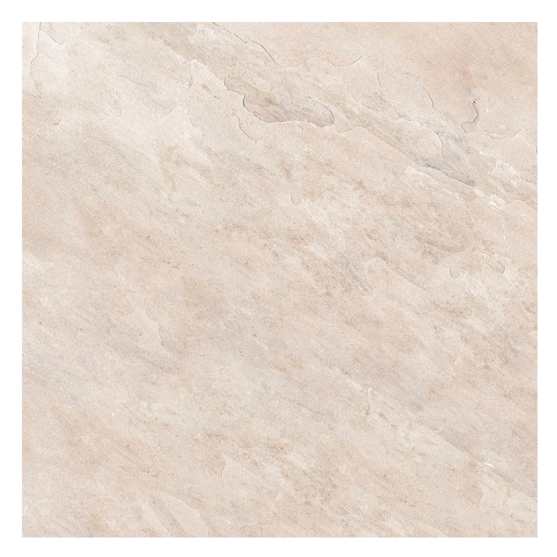 Piso Cerâmico Pedra Granilhado Borda Reta Externo 75x75cm Patagônia Beige Cerbras
