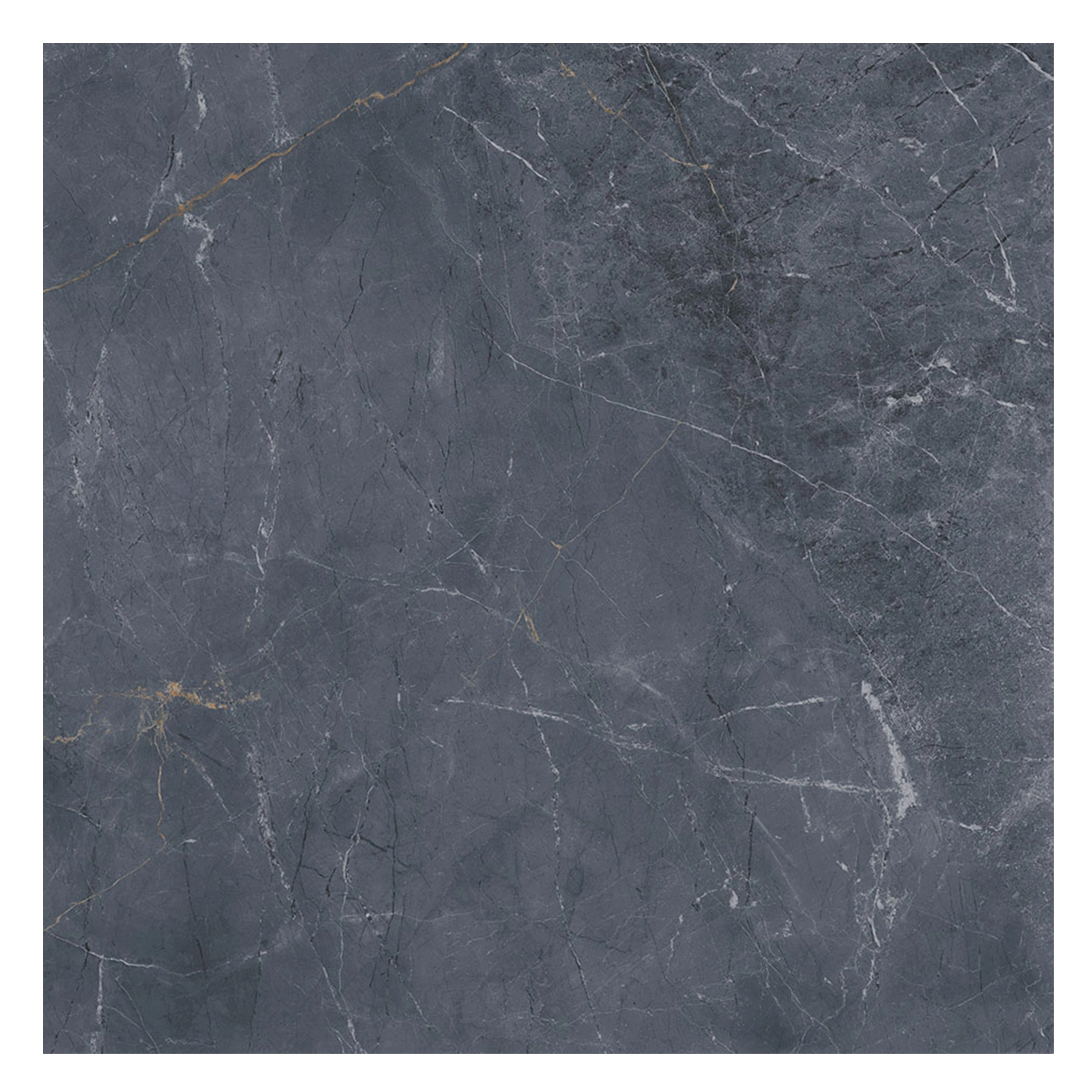 Piso Cerâmico Decorado Polido Borda Reta Interno 75x75cm Azure Cerbras