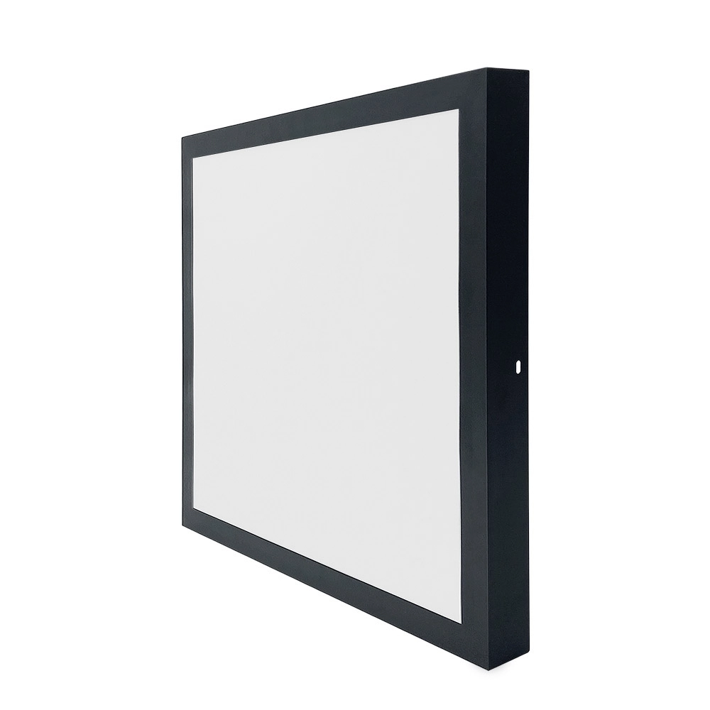 Painel Led Quadrado Preto 36w Autovolt 6500k 400x400x35mm 4320l - Lumanti