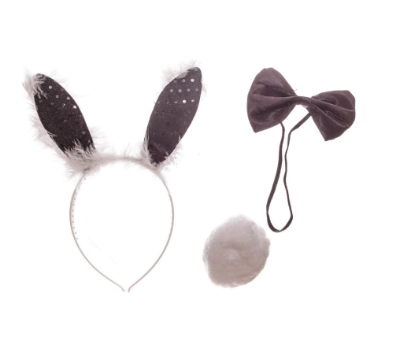 Kit Tiara Coelhinha Luxo C/plumas Ref.pf85013pt