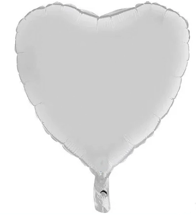 Balao Metalizado Coracao 18pol