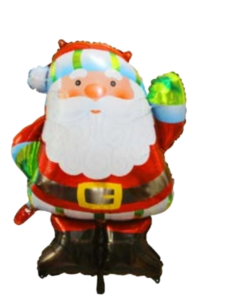 Pf10469 Balo Metalizado Papai Noel M1 69x83 Cm Flutua C/1 Un