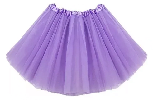 Saia Tule Roxo 40cm Ponto Das Festas