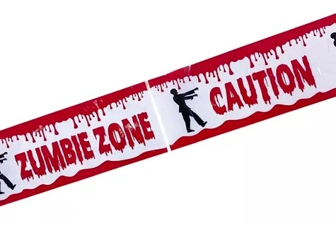 Faixa Decorativa Halloween Zombie Zone 6