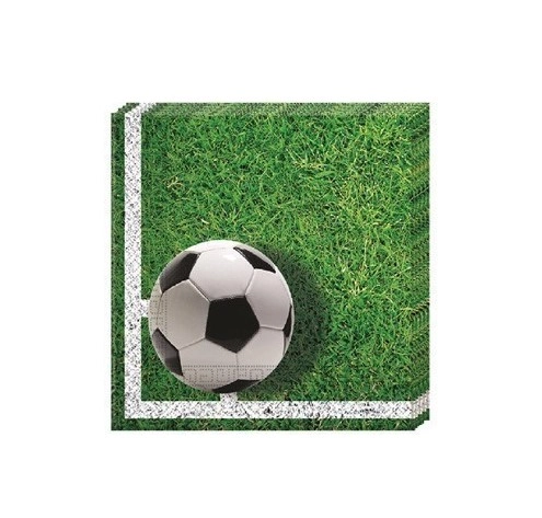 Guardanapo Papel Futebol C/20un 33x33cm Ponto Das Festas