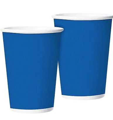 Copo Papel Azul Escuro C/8un 250ml Ponto Das Festas