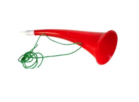 Corneta Vuvuzela Curvada 24cm Ponto Das Festas