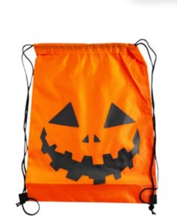 Mochila Divertida Abobora 35x45cm Ponto Das Festas