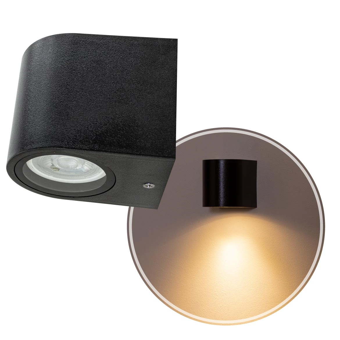 Arandela Dots Marrom Corten + Led 1x Gu10 Mr16 Bf  Dl158c Bella St2723