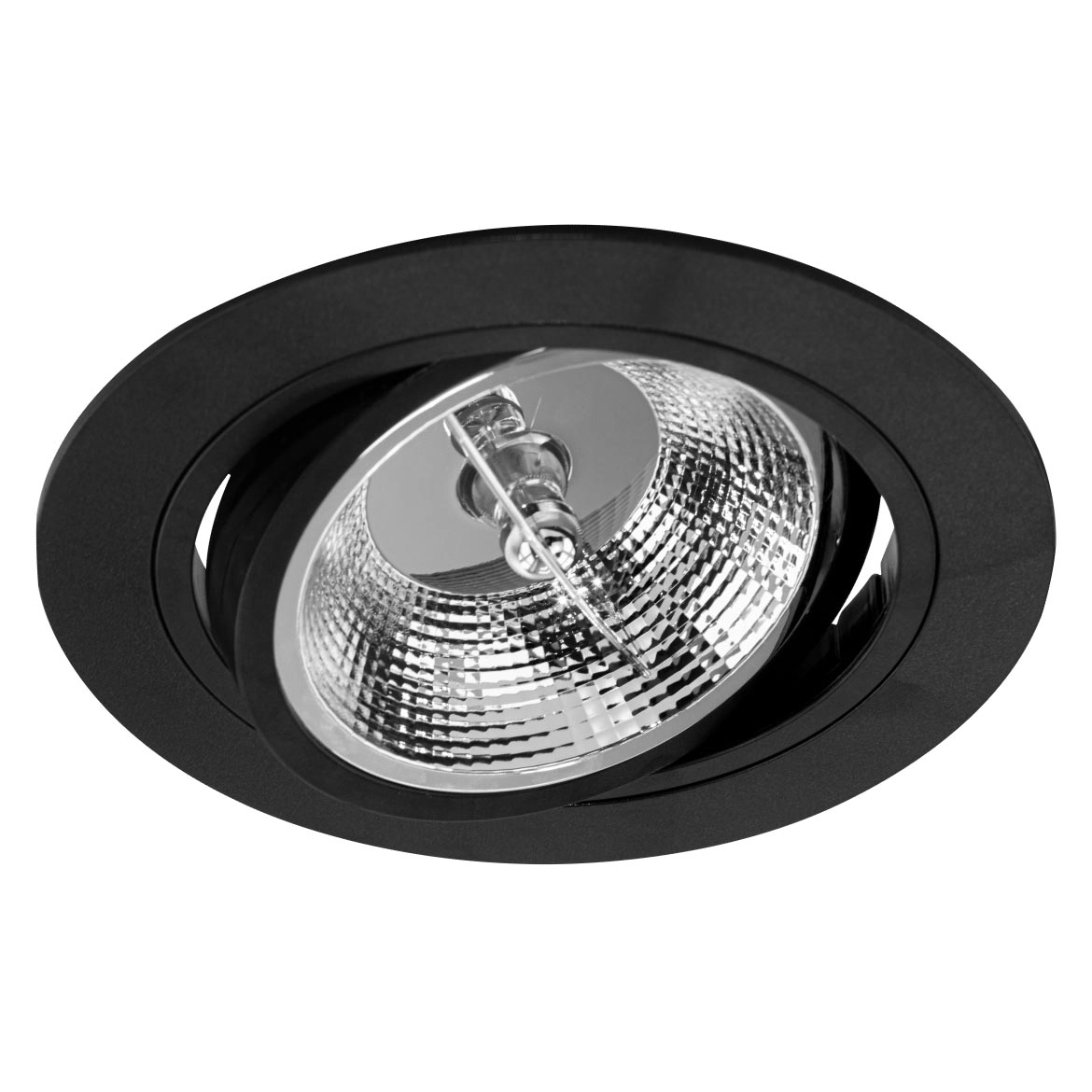 Spot Embutir Conecta Preto Dl152ar111b Bella + Led Ar111 Br. Frio St2752