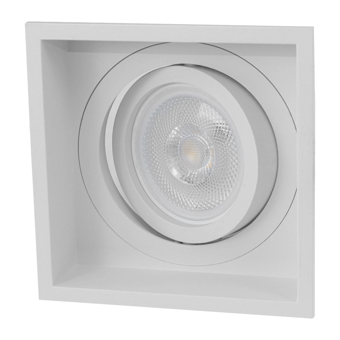 Spot De Embutir Slim Frame Branco Ya002 Bella + Led Par20 Bq St2729