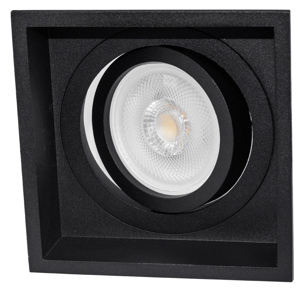 Spot De Embutir Slim Frame Preto Ya002 Bella + Led Par20 Bf St2729