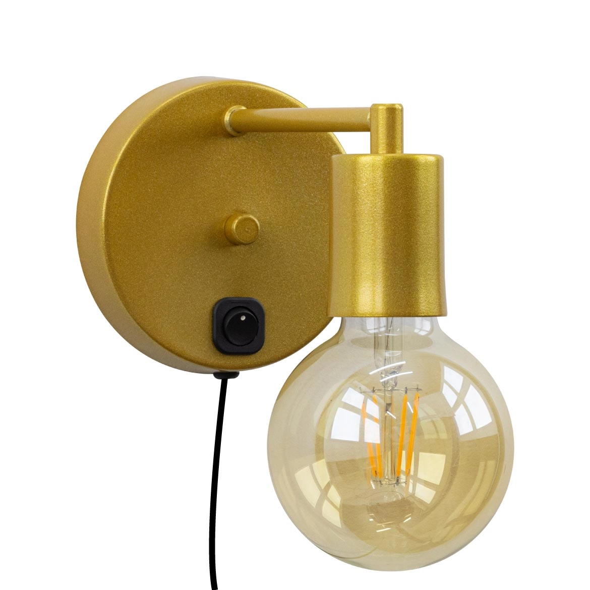 Arandela Cabeceira Parede Quarto Moderna Dourado P/e27 St2684