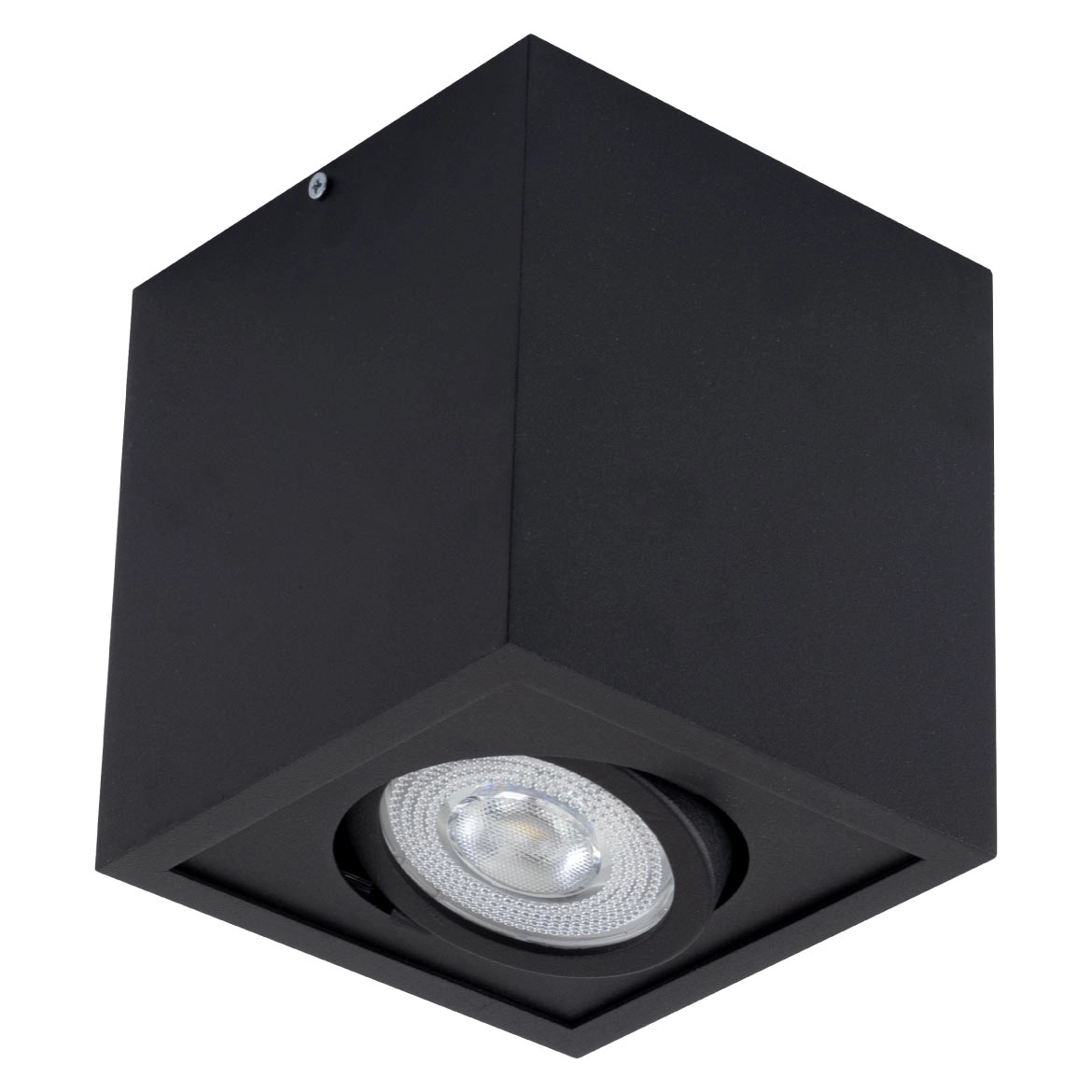 Plafon Spot Sobrepor Quad Preto Box Orluce + Led Par20 Br. Frio St2755