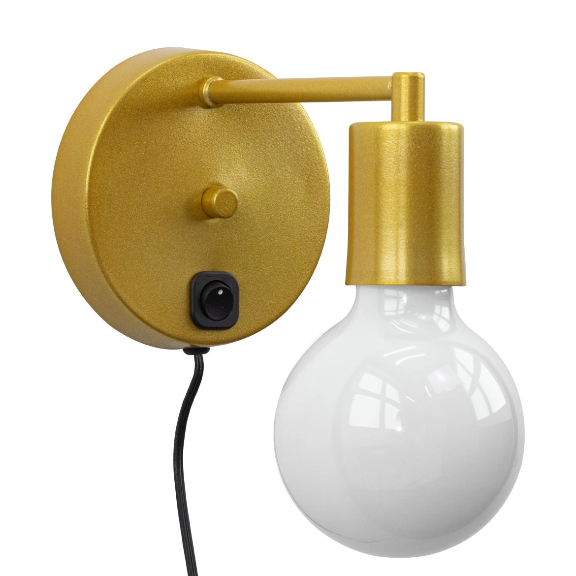 2x Arandela Cabeceira Parede Quarto Moderna Dourado P/e27 St2684