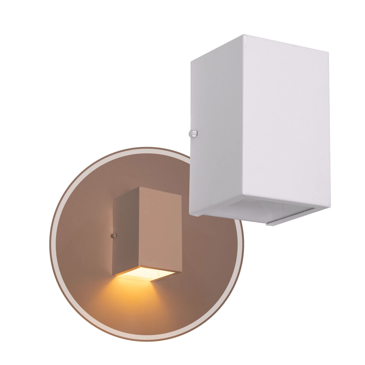 Arandela 1 Foco S/ Friso Média De Alumínio Externa P/ E27 Branco St2769