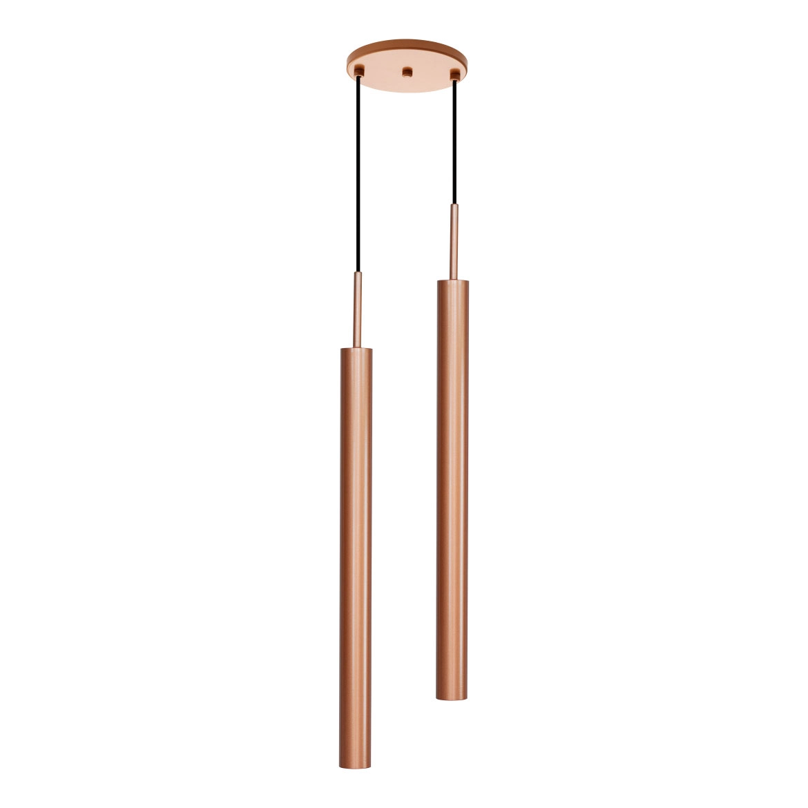 Pendente Tubo Duplo Alumínio Cobre P/ Led Mr11 Gu10 St1697