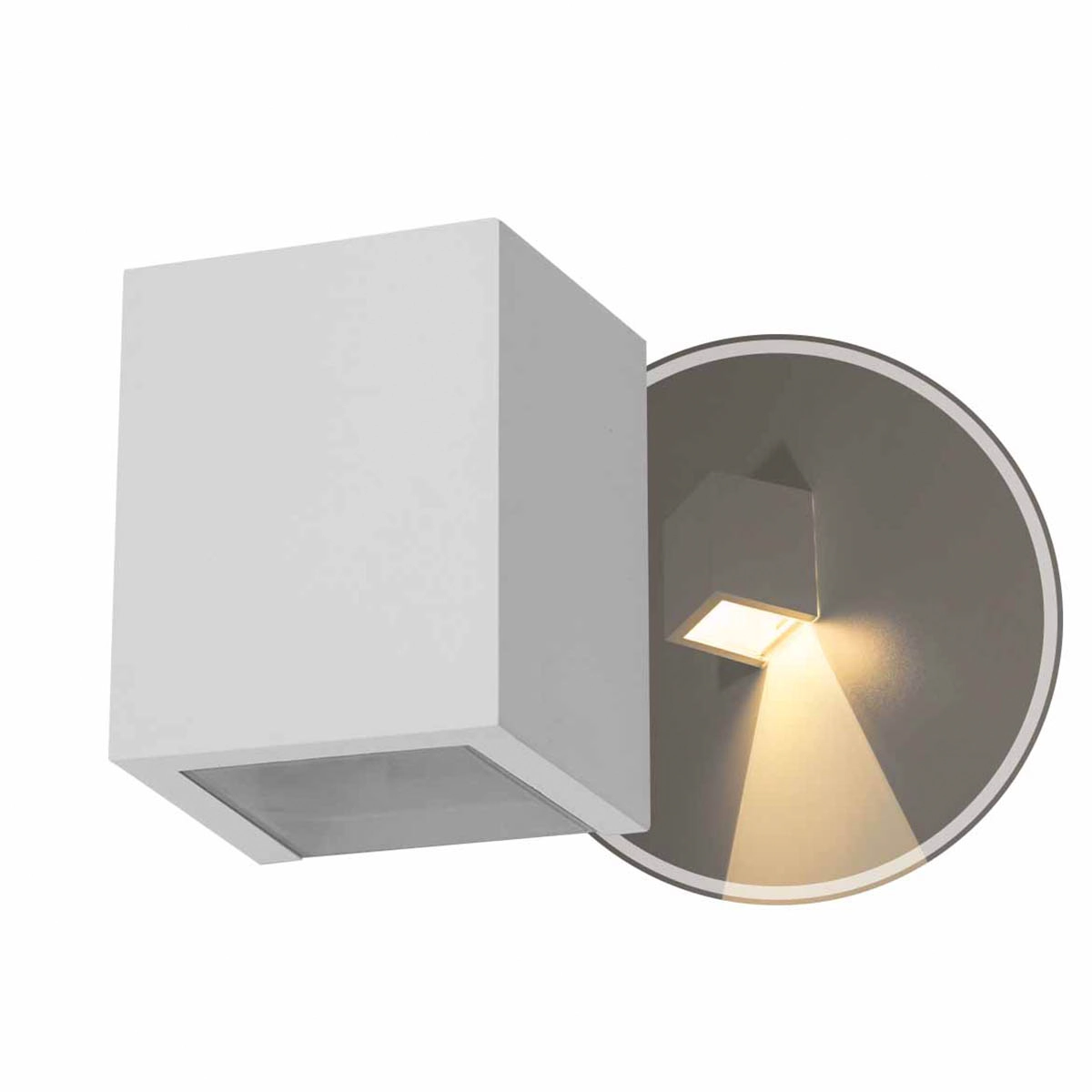 Arandela De Parede 1 Foco Policarbonato Starlumen St2775 - Branca