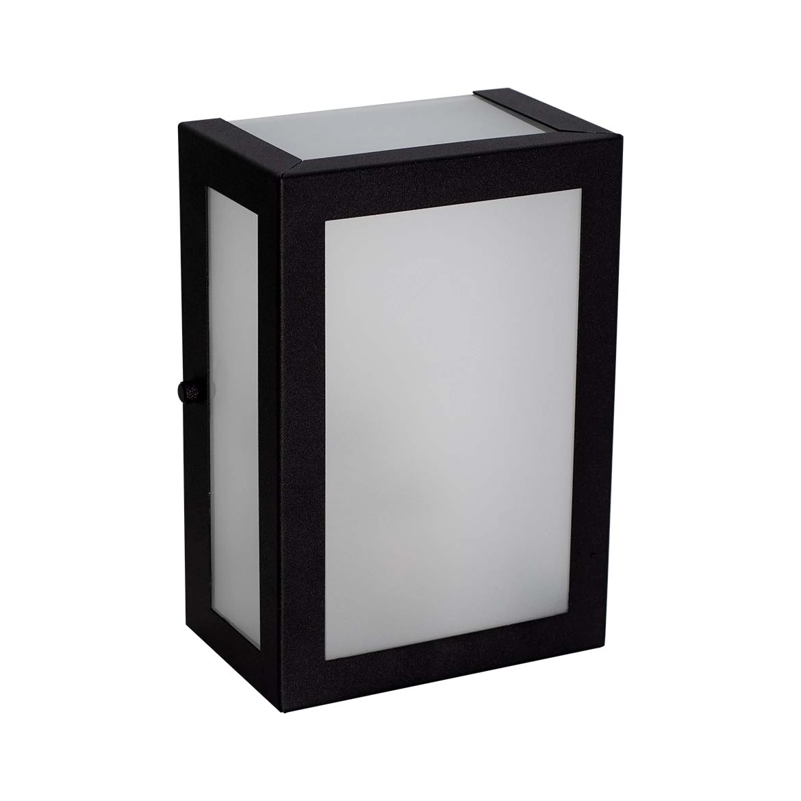 Arandela 5 Vidros Liso Em Alumínio P/1xe27 Externo E Interno Preta St2777