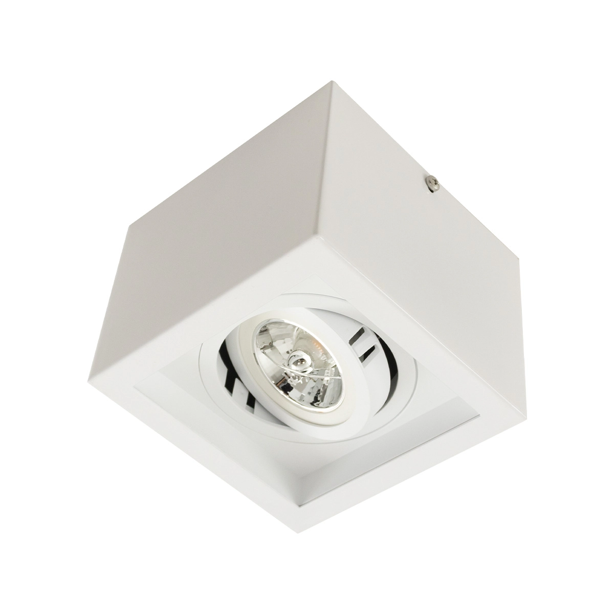 Plafon Spot Sobrepor Box Branco Foco Orientável P/ Ar70 Starlumen St2761