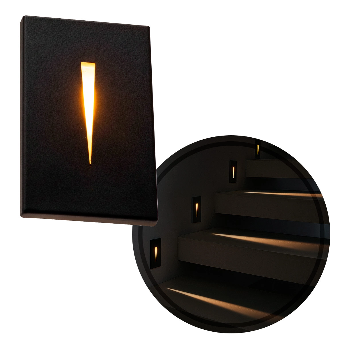 Balizador De Parede Muro Semi Embutido Friso Caixa 4x2 Preto P/ G9 Starlumen St2949
