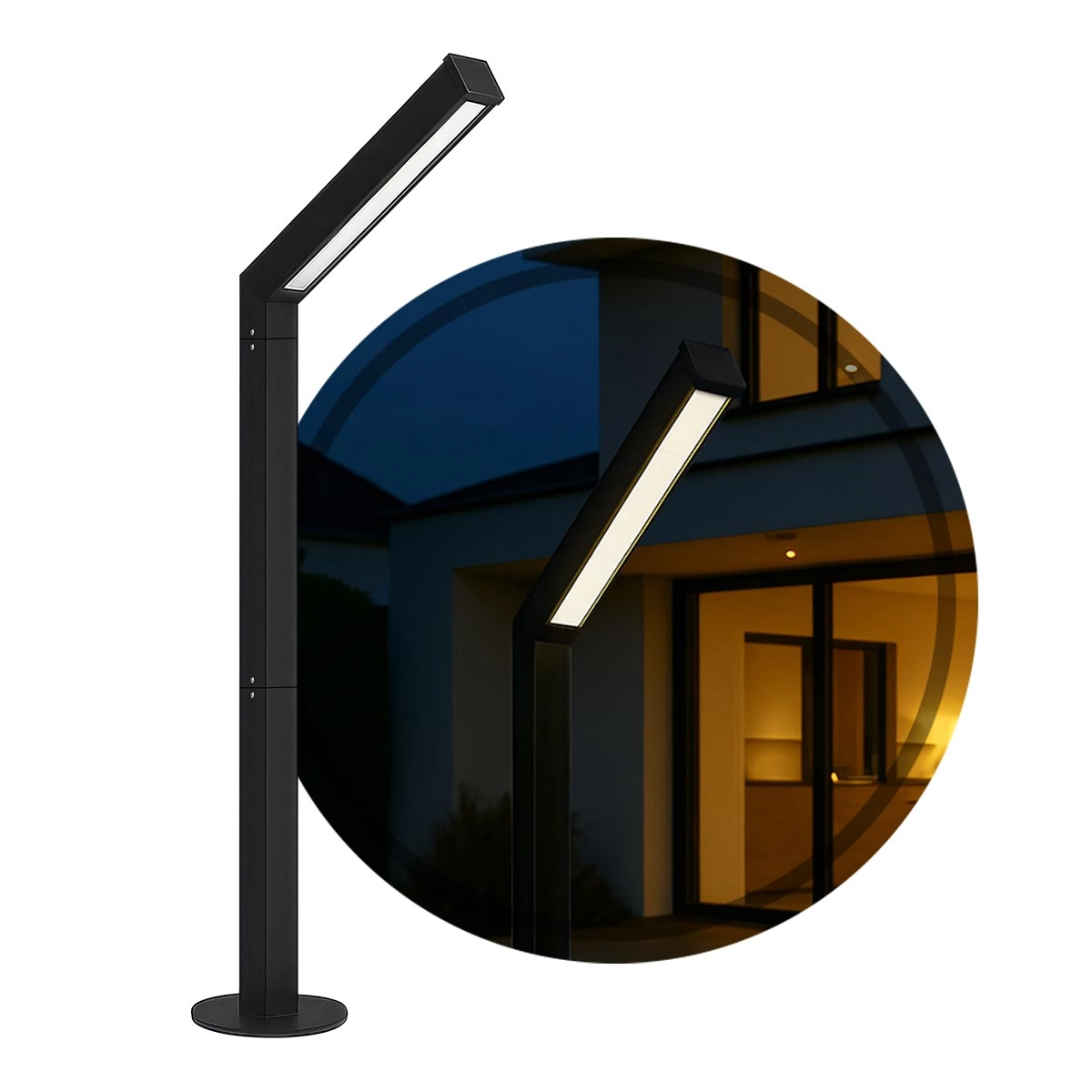 Poste Balizador Jardim Externo Ravi Max Starlumen St3168 Preto