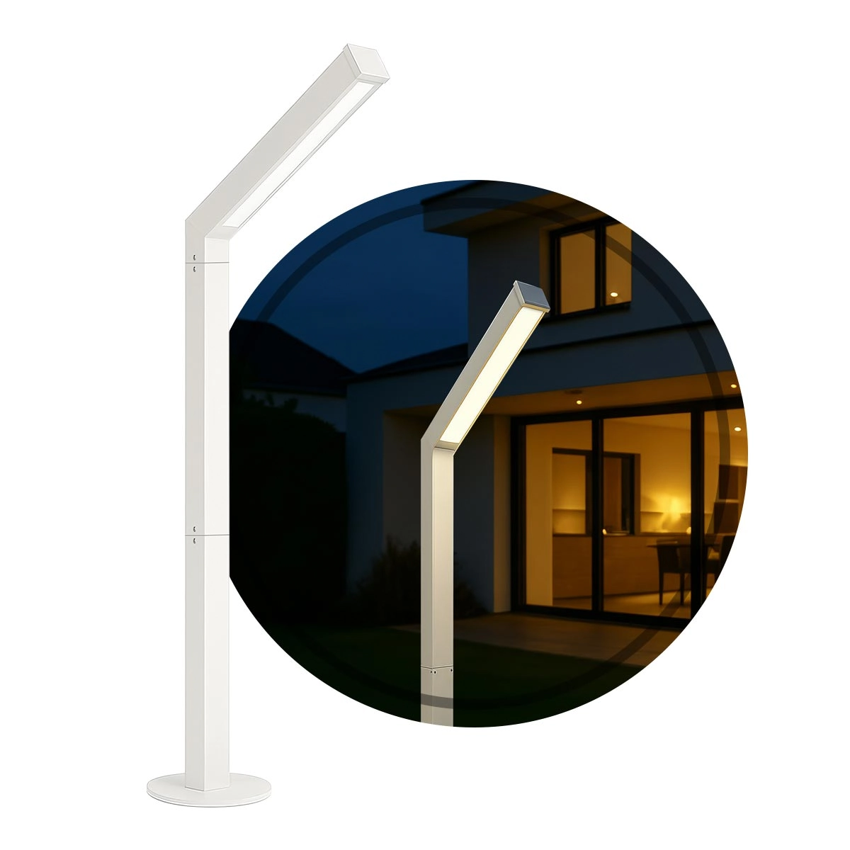Poste Balizador Jardim Externo Ravi Max Starlumen St3168 Branco