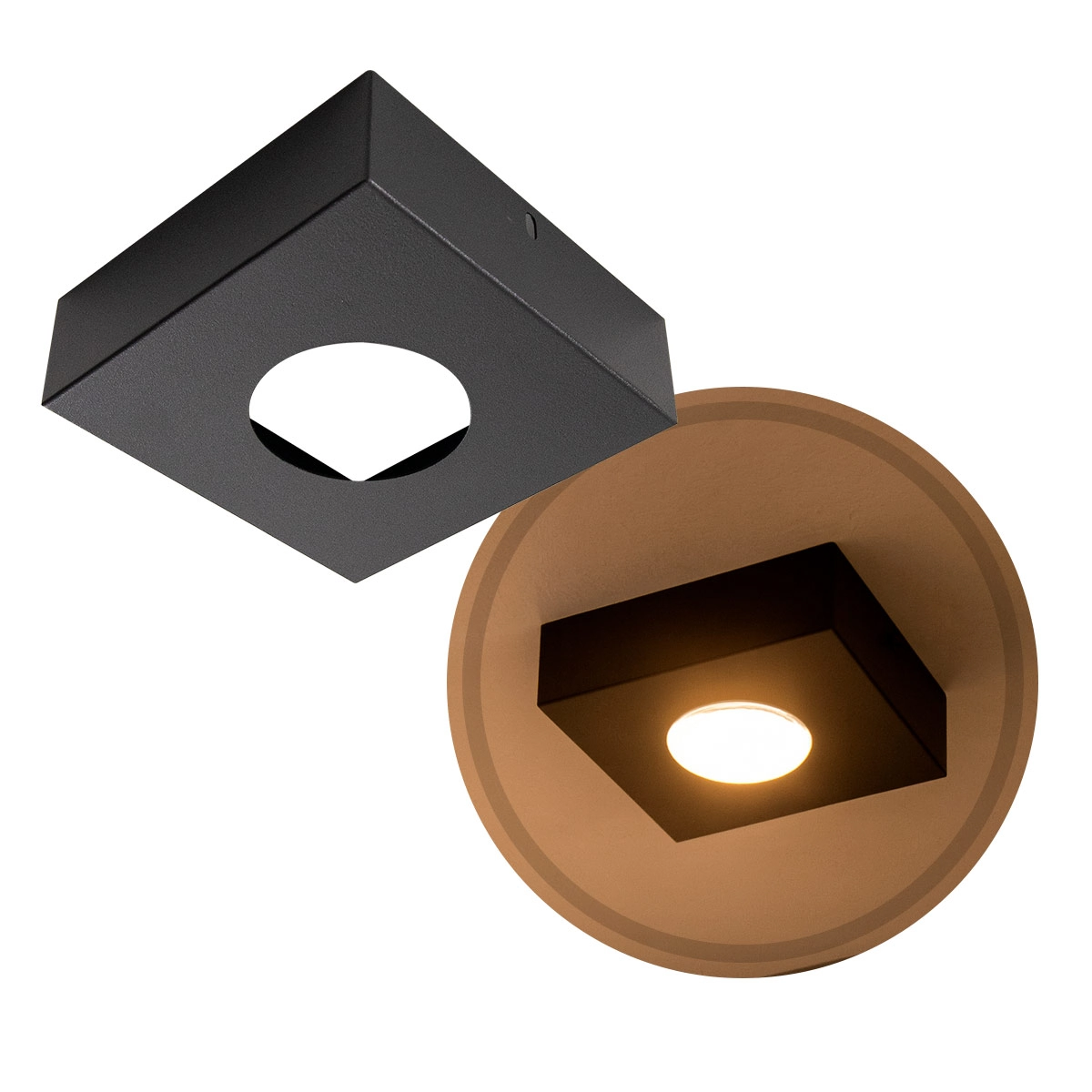 Spot Semi Embutido Fast Alumínio Quadrado P/ Led Par20 Starlumen St3239 - Preto