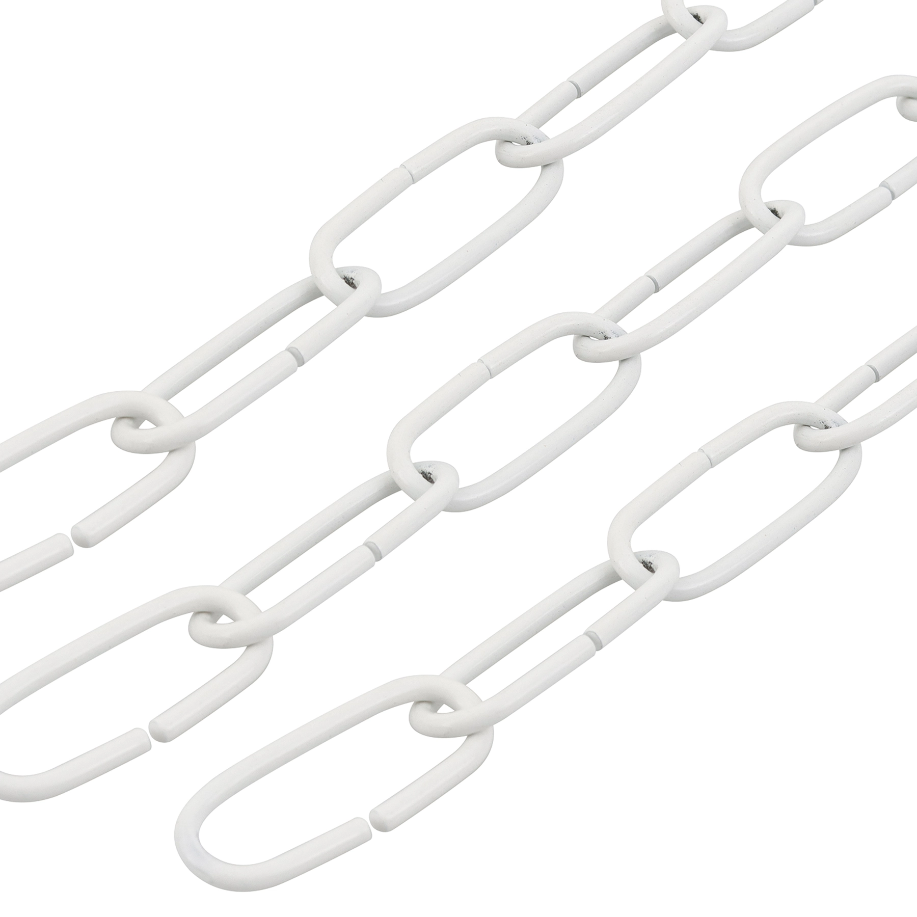 Kit Correntes de Aço Branca 100x2cm M.A Luz