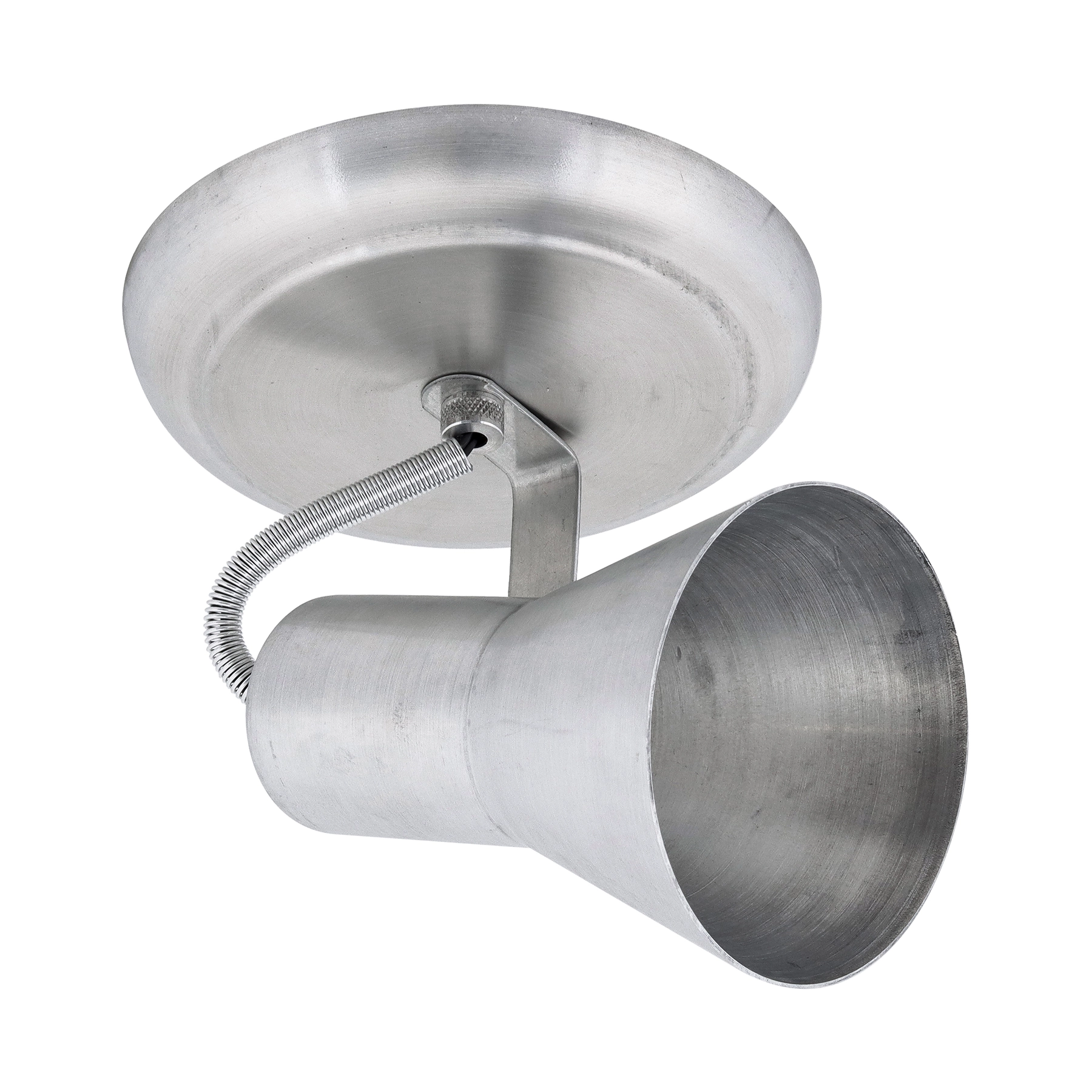 Spot de Sobrepor 1 Lâmpada Metal Escovado Caneco Sino  M.A Luz