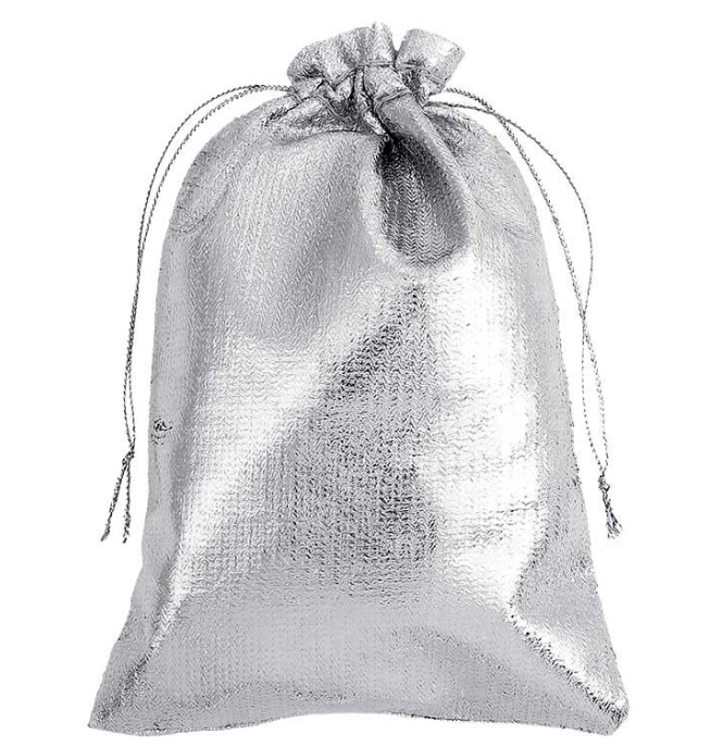 Saco Lam 10x15 Prata Gatte