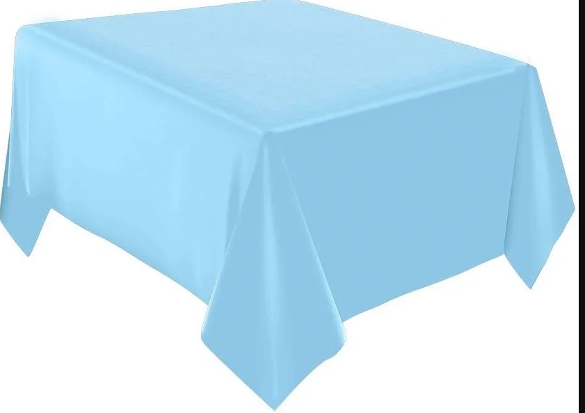 Toalha Mesa Met Azul Bebe 137x274cm