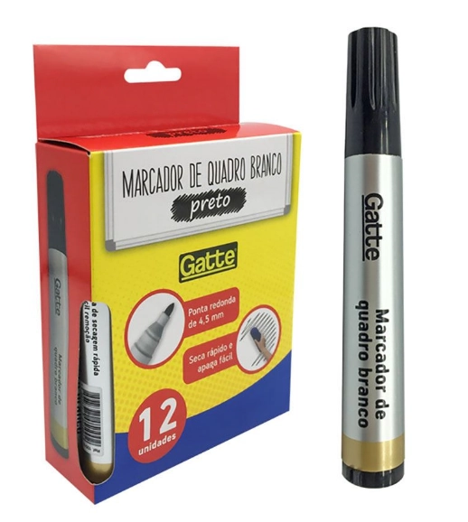 Marcador Quadro Branco Jumbo Preto C 6 1x1un