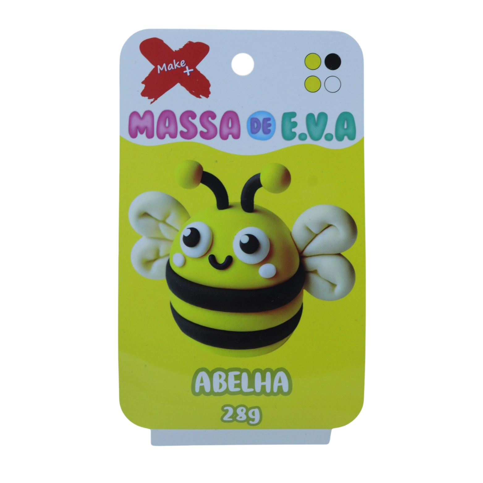Massa Eva Pote Abelha C/4 Cores 28g Make Mais