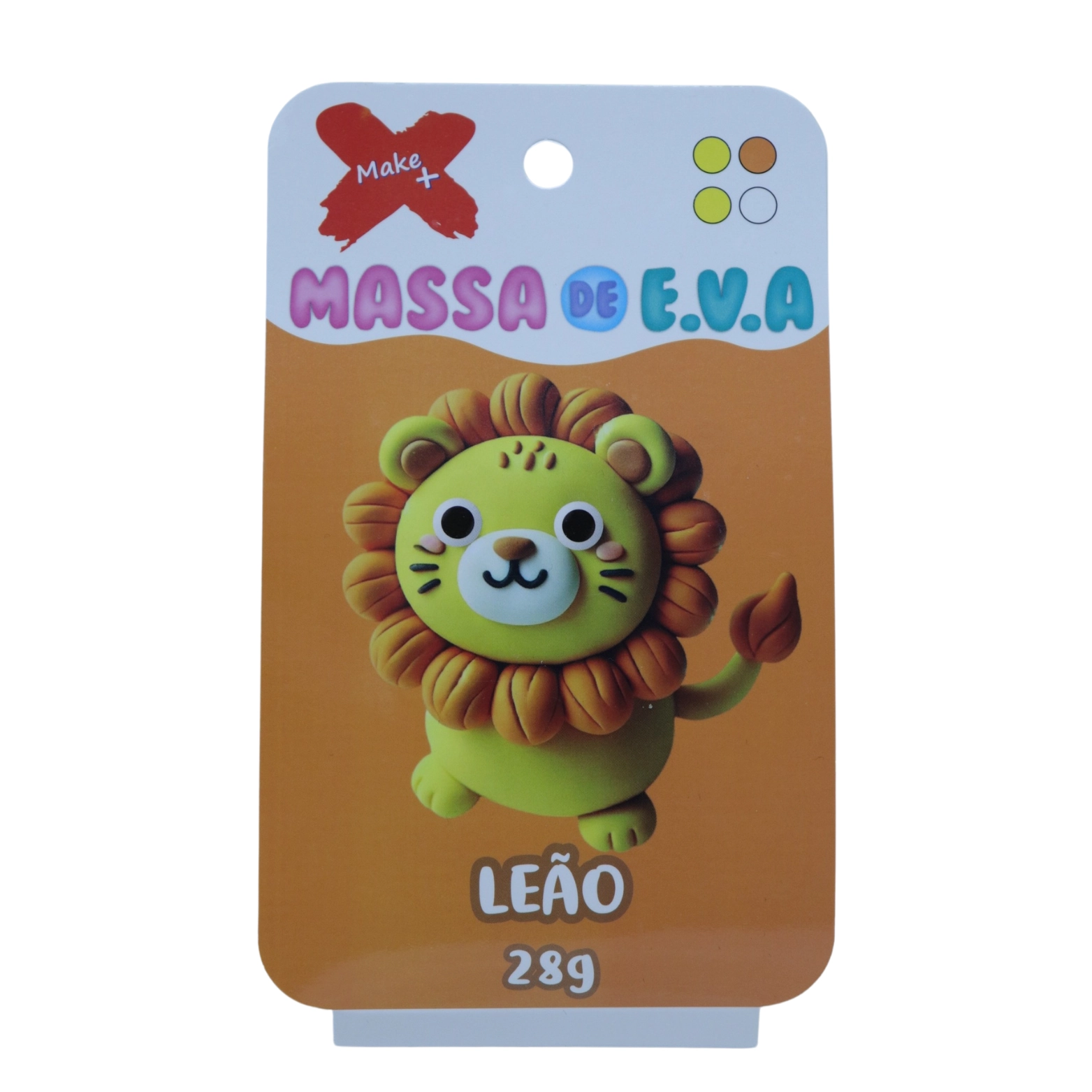 Massa Eva Pote Leao C/4 Cores 28g Make Mais