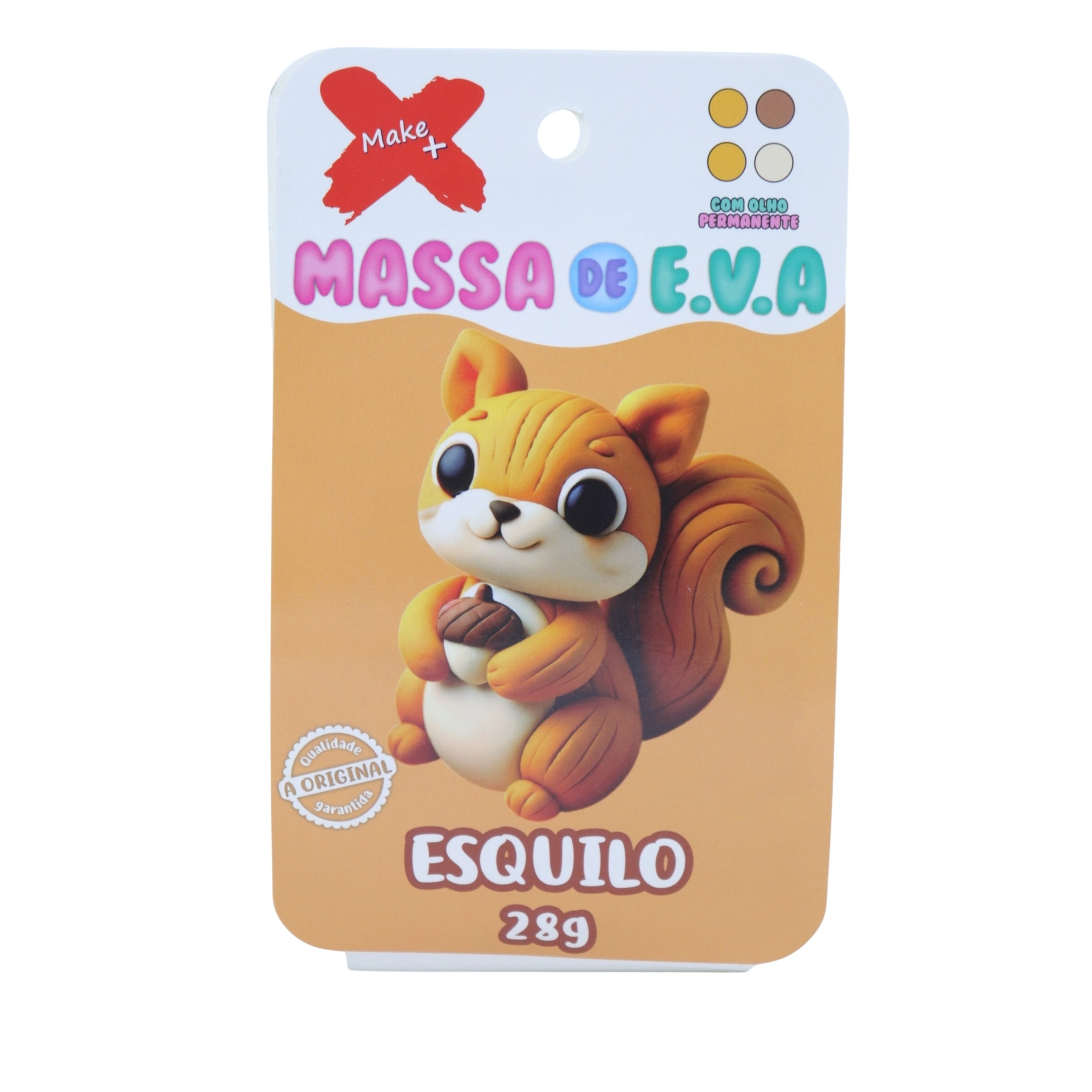 Massa Eva Pote 4 Cores 28g Esquilo 13036 Make